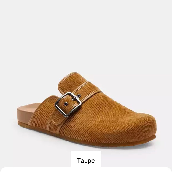New Coach Men Taupe Benjamin Clog - Picture 1 of 3